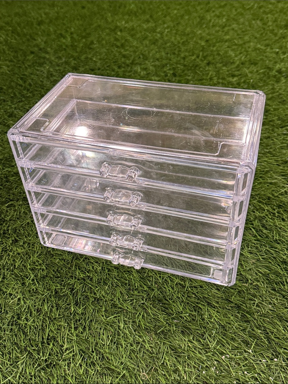 Bino - Clear plastic storage container with 5 drawers
